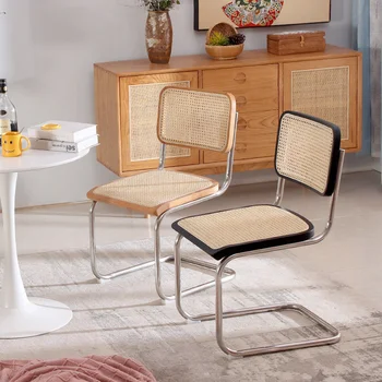 Стильное винтажное кресло из ротанга Винтажный стул из массива дерева для дома Обеденный стол и кафе для дома и ресторана Стульчик для кормления