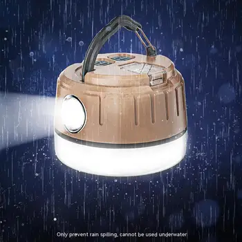 Светодиодный фонарь для палатки, Перезаряжаемый Фонарь для кемпинга, портативный Аварийный Фонарь для ночного Рынка, Уличная лампа для кемпинга, фонарик