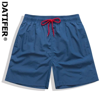 Летние шорты для плавания бренда Datifer, мужские однотонные шорты Bañador Hombres, сетчатая подкладка для спортзала, водонепроницаемые пляжные шорты
