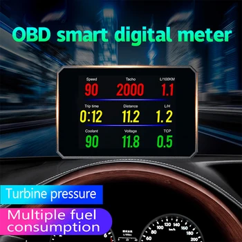 Цифровой автомобильный спидометр с дисплеем OBD, датчик скорости, профессиональный