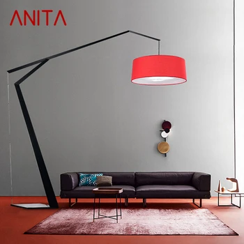 Торшер ANITA Nordic Fishing в современной семейной гостиной Рядом с диваном Креативный светодиодный декоративный светильник