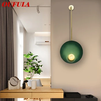 Настенный светильник OUFULA в скандинавском постмодернизме, персонализированный и креативный светильник для гостиной, вестибюля отеля, виллы