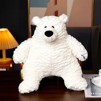 Мультяшный Белый Медведь Плюшевая игрушка Милое животное Кукла в форме белого Медведя Мягкая Детская подушка для сна Для детей на День рождения Рождественский подарок