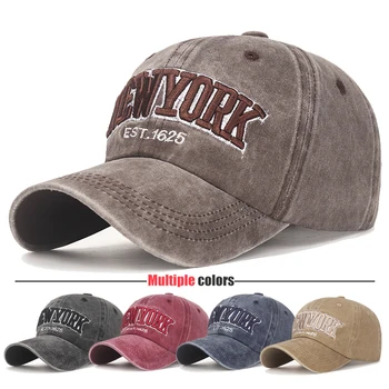 Абсолютно новая классика моды кемпинг шляпа унисекс Спорт на открытом воздухе-Йорк вышивка букв регулируемая кепка бейсбол баскетбол футбол