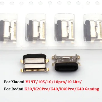2/5/10 шт. Разъем док-станции с USB-портом для зарядки Xiaomi Mi 9T/10S/10/10pro/10 Lite/Redmi K20/K20Pro/K40/K40Pro/K40 Gaming