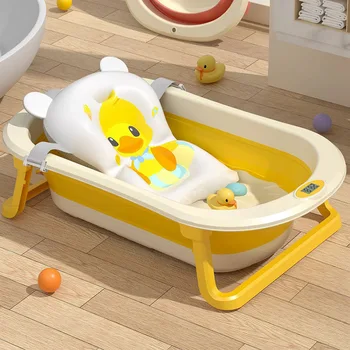 Коврик для поддержки сиденья в детской ванночке, Складной коврик для детской ванночки и стул, подушка для ванны для новорожденных, противоскользящая мягкая комфортная подушка для тела для младенцев
