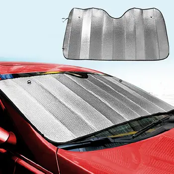 1ШТ 130 см * 60 см УФ-Защита Авто окна автомобиля лобовое стекло солнцезащитный козырек солнцезащитный козырек спереди и сзади Для автомобиля Высокое качество