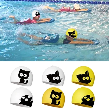 Детский мультфильм Плавание для детей, Мальчиков, Девочек, Силиконовая шапочка для купания