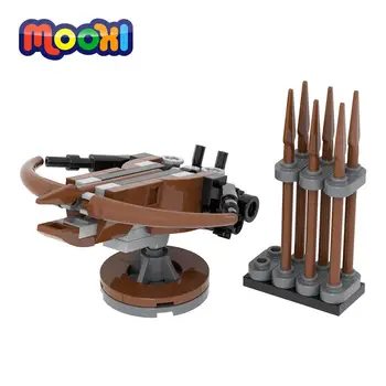 MOOXI Medieval Catapult Assembly Brick, Обучающие Конструкторы для военного оружия, Совместимая игрушка для детей, подарок своими руками MOC5042