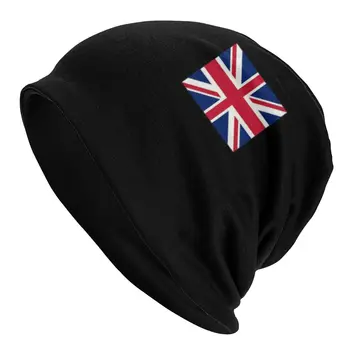 Юнион Джек, Британский флаг, шапочки, кепки для мужчин, женщин, Унисекс, модная зимняя теплая вязаная шапка для взрослых, шляпы-капоты для Великобритании