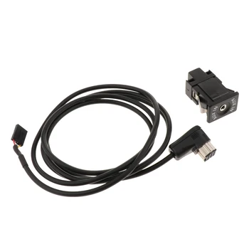 Автомобильный USB AUX с адаптером для жгута проводов для