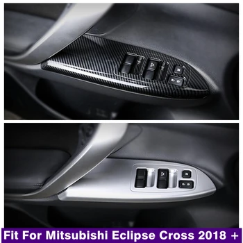 Внутренний держатель дверной ручки, кнопка стеклоподъемника, отделка панели переключателя, аксессуары из ABS, подходят для Mitsubishi Eclipse Cross 2018 - 2021 гг.