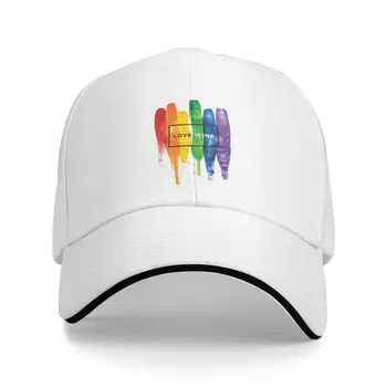 ЛЮБОВЬ ПОБЕЖДАЕТ Гордость искусства ЛГБТ Гей Любовь Мужчины Бейсболки Остроконечная кепка Солнцезащитный козырек Велосипедная шляпа
