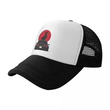 Бейсбольная кепка Nissan Skyline R32 Samurai on red moon, мужская кепка для гольфа, женская