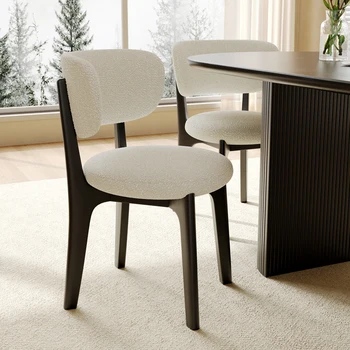 Белые свадебные обеденные стулья, Офисный деревянный стул для ресторана, кухонные принадлежности для макияжа, мебель для ресторана