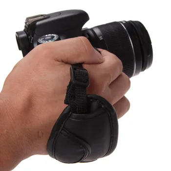 ALLOYSEED Черный Ремешок Для Камеры С Ручным Захватом Из Искусственной Кожи Для Sony Olympus Nikon Canon EOS D800 D7000 D5100 D3200 Dslr Камеры