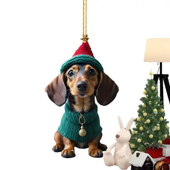 Рождественские украшения для собак, рождественские подарки для любителей собак, украшения для собак, рождественские украшения на тему собак, Реалистичный акрил