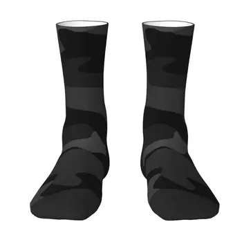 Новинка, мужские черные носки с камуфляжным рисунком, дышащие теплые армейские носки с 3D-принтом в стиле милитари