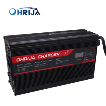 Зарядное устройство OHRIJA 29,2V 20A Smart Aluminum Case Подходит Для 8S 25,6V LCD Dispay LiFePO4 Battery OLED Display Fast Charger