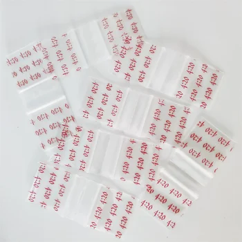1010 100шт Пластиковых закрывающихся мешочков Дизайнерские Мешочки Mini Small Ziplock Red 4: 20 мешков Y019