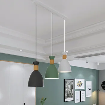 Подвесной светильник для ресторана Nordic Creative Disk, простое современное искусство, Персонализированные бытовые светильники для столовой