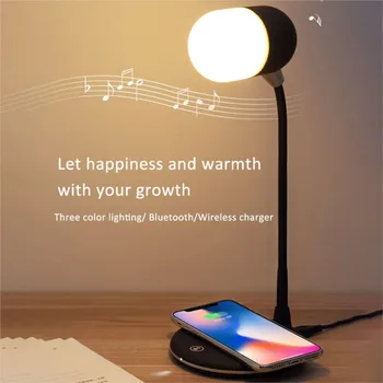 Настольная лампа Универсальная быстрая зарядка для S8 S9 S10 для 8 7 XR 11, Беспроводное зарядное устройство для динамиков Bluetooth