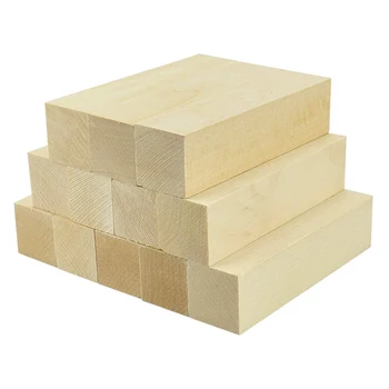 Строгание и вырезание деревянных блоков Незаконченные деревянные блоки Блоки для вырезания из липы Набор для начинающих по мягкой древесине
