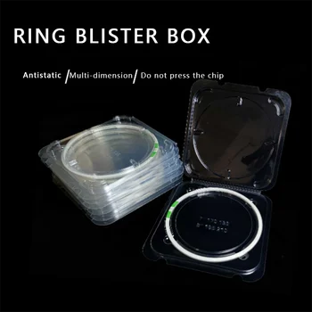 6/8-дюймовое прозрачное антистатическое расширительное кольцо, Блистерная коробка, Пластиковая упаковочная коробка для пластин, коробка для хранения оборотов пластин