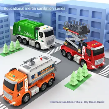 Детские модели для моделирования мини-автомобилей, изготовленные на заказ, Пожарная машина, машина для тушения пожара, инерционные автомобили