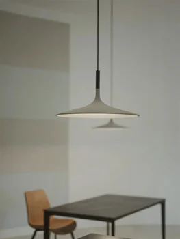 Подвесной светильник в виде летающей тарелки с минимальным содержанием цемента, лампа для ресторана с проживанием в семье, барная стойка, промышленный ветрозащитный светильник на чердаке