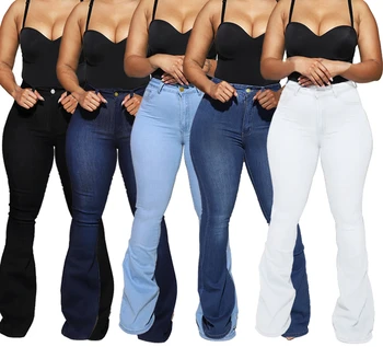 Модные джинсы 2023 Весна/лето, женские эластичные брюки в виде подковы с высокой талией, повседневные универсальные женские брюки для пригородных поездок