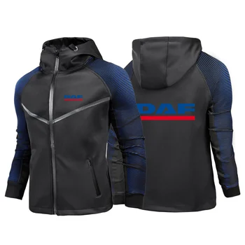 2023 Новые мужские Весенние гоночные куртки с логотипом грузовика DAF, повседневные водонепроницаемые пальто с градиентом индивидуальности, удобная одежда для мотоциклов