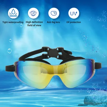 Очки для плавания с защитой от запотевания и протекания Очки для плавания с зеркалом из ПК Оправа из силикагеля для дайвинга Natatorium для мужчин Женщин взрослых
