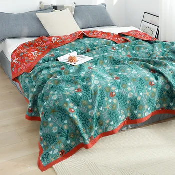 Новое японское покрывало для кроватей хлопчатобумажная марля бохо декор диванное полотенце летнее прохладное одеяло кавайное одеяло покрывало для отдыха простыни