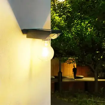Солнечный Светодиодный светильник, Наружный Водонепроницаемый 12-светодиодный Солнечный настенный светильник, Датчик движения / управление освещением, лампа солнечной энергии, настенный светильник для сада