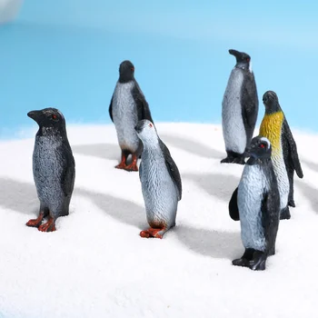 Игрушечная модель Пингвина Декор Фигурки Детские Статуэтки Игрушки Модели животных для малышей Детские костюмы