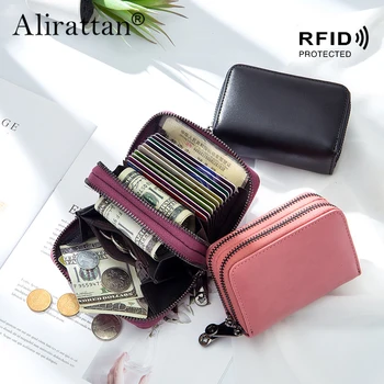 Alirattan 2023 Новая женская сумка для карт с несколькими слотами для внешней торговли, новый кошелек унисекс с защитой от сканирования RFID с нулевым разрешением