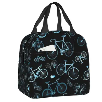 Велосипедная сумка для ланча с изоляцией для женщин, водонепроницаемый охладитель для байкеров, Термосумка для ланча, Офисная работа, Школа