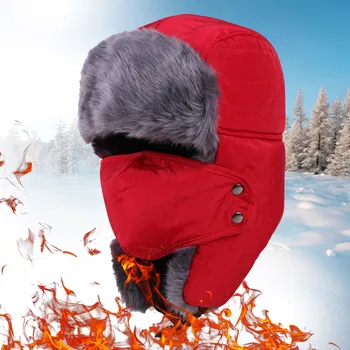 Теплая ветрозащитная зимняя шапка для взрослых с утепленной шеей и шапки для верховой езды на открытом воздухе