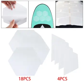 Клейкие шестигранные накладки для доски для серфинга, безвощеные накладки для аксессуаров для серфинга