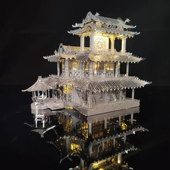 Театр Tianyinge 3D Трехмерная Металлическая строительная головоломка, головоломка ручной работы, Собранная модель игрушки