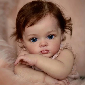 22-дюймовый Комплект Куклы-Реборн с популярной Реалистичной Сенсорной Незаконченной Куклой Reborn Doll Имитирует Новую Реалистичную Художественную Куклу Baby Tutti