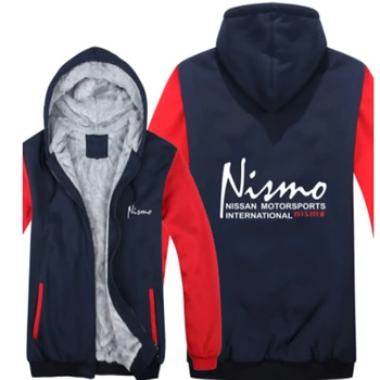 Зимние толстовки Nissan Nismo 2023 года, мужское пальто на молнии, Флисовая толстовка с капюшоном, Мужской пуловер