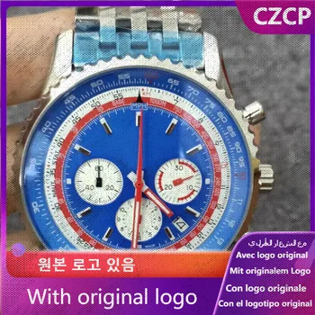 Мужские часы CZCP 904l, кварцевые часы из нержавеющей стали 45 мм-BR