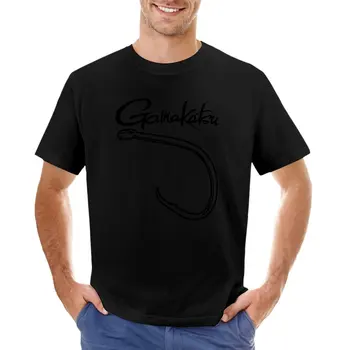 Футболка с логотипом Gamakatsu (черная версия), короткая футболка, мужские футболки