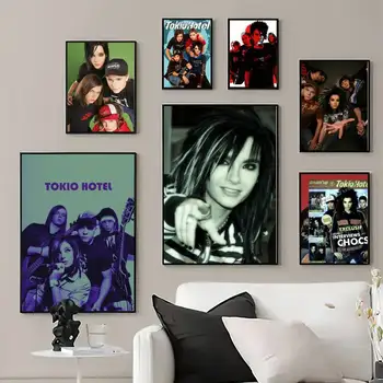 Принты плакатов T-Tokio Hotel, Настенные панно, Украшение для дома в гостиной, Маленькая
