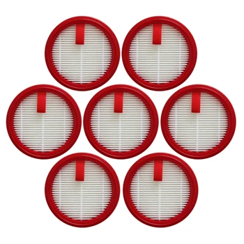Фильтр из 7 частей, красный пластиковый хлопковый фильтр из микроволокна, HEPA-фильтр, хлопок для беспроводного пылесоса Puppyoo T10 Pro