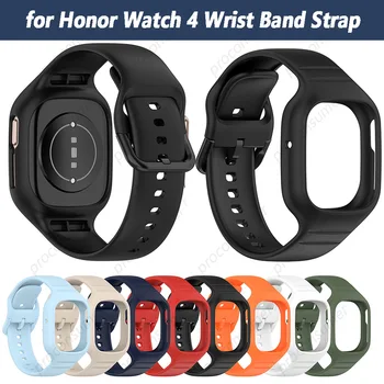 Ремешок для умных часов Honor Watch 4, сменный ремешок, цветной браслет из ТПУ, спортивный браслет, утолщенный регулируемый ремешок на запястье.