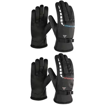 Зимние теплые перчатки Зимние перчатки Теплые перчатки с сенсорным экраном Катание на лыжах на открытом воздухе Езда на мотоцикле Велосипедные перчатки для мужчин