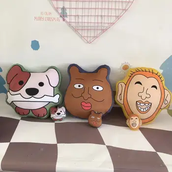 Плюшевая подушка Mobu Saiko Hyaku с рисунком пижамы 10/45 см, милая Нежная Диванная подушка, мягкие Плюшевые игрушки-куклы, украшение дома